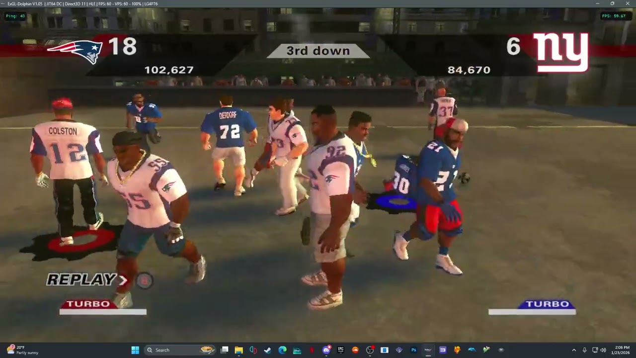 NFL Street All-Time / Season 2 (Week 1) - Giants vs Patriots
