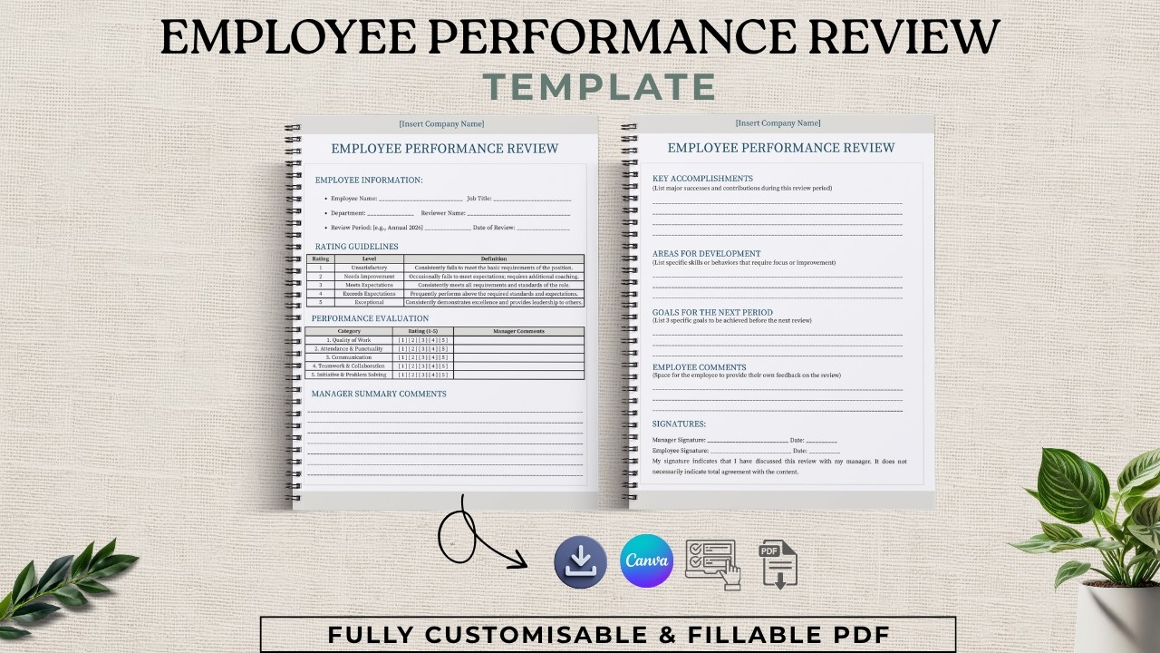 Employee Performance Review Template