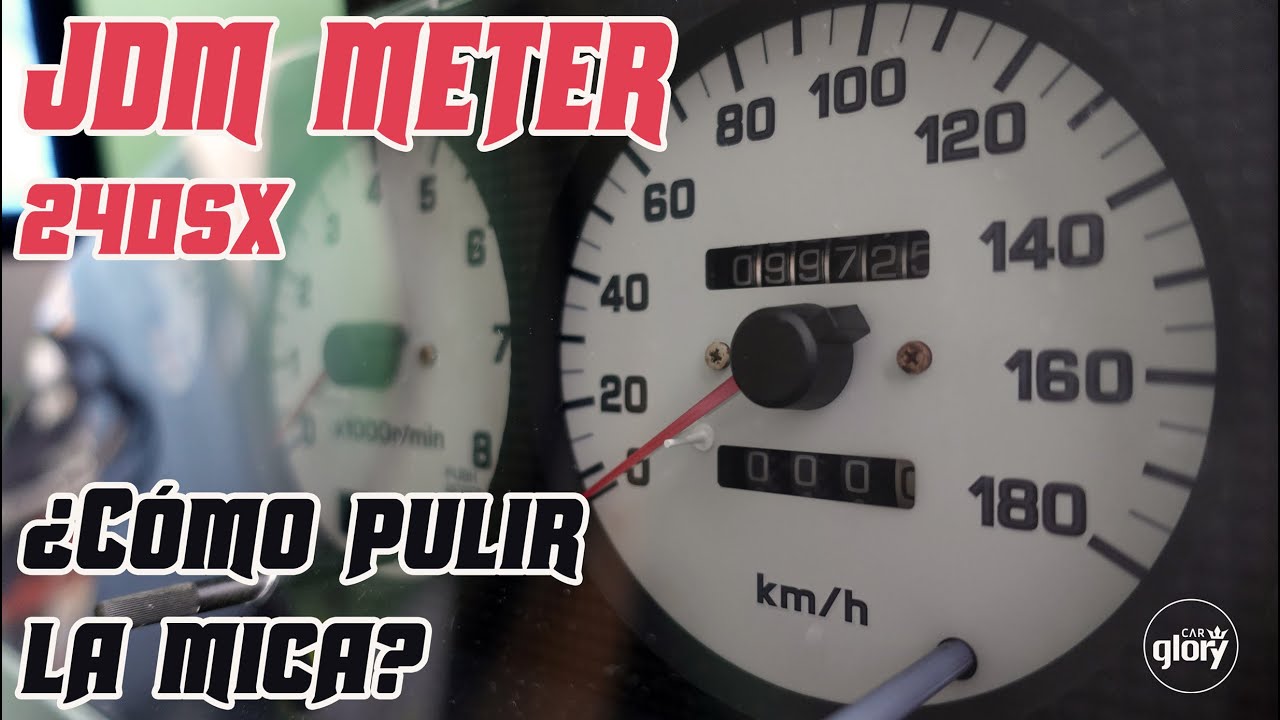 ¿Cómo pulir una mica de un cuadro de instrumentos? - Nissan Silvia Meter