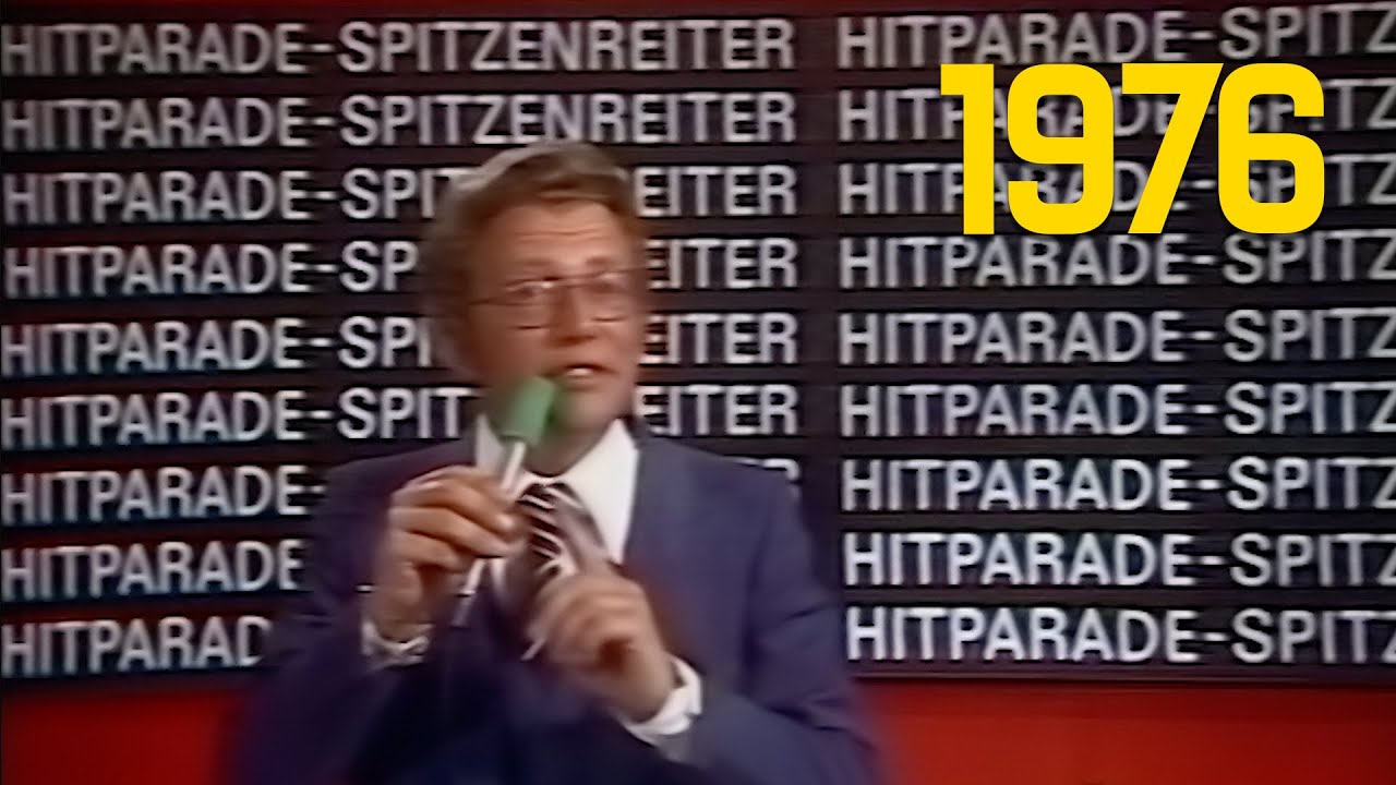 Ende der ZDF Hitparade-Spitzenreiter & Ansage von Jutta Arzt (28.08.1976)