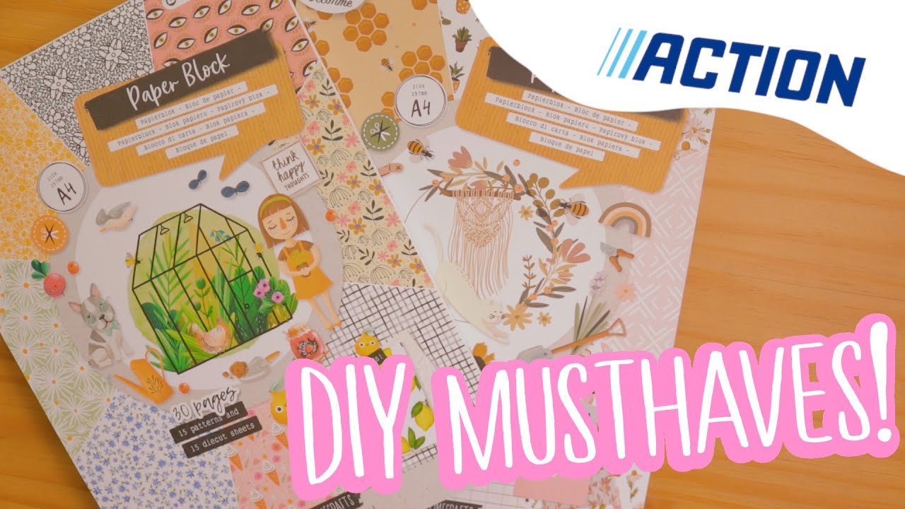 DIY musthaves! Nieuwe ACTION Papierblokken // Flipthrough
