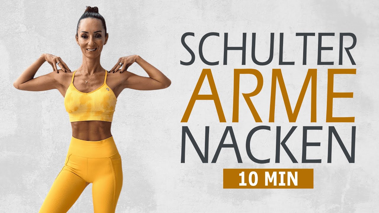 10 MIN SCHULTERN, ARME & NACKEN / Gezieltes All Standing Workout für mehr Kraft | Katja Seifried
