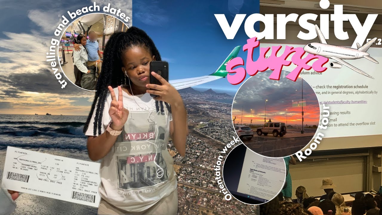 VARSITY STUFF ep.2: settling in CPT| room tour, travelling, orientation,shopping