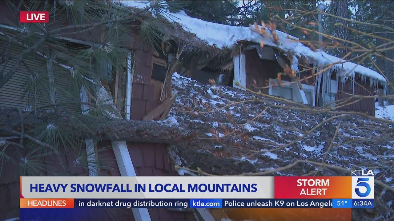 Another round of snow hits Southern California mountain communities 