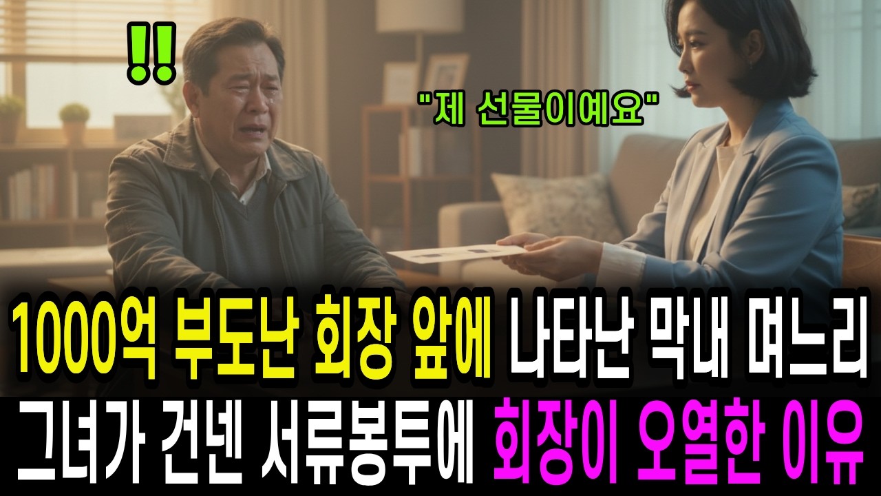 1000억 부도난 회장 앞에 나타난 막내 며느리그녀가 건넨 서류봉투의 정체는...｜감동사연｜사연라디오｜노후사연｜인생사연