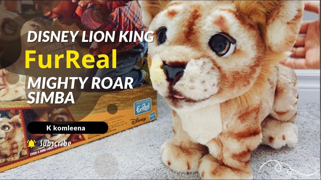 Furreal mighty roar simba: Disney interactive plush toy #disneytoys #furrealfriends