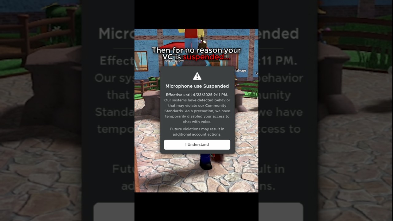 Roblox VC suspended... 🤨😤