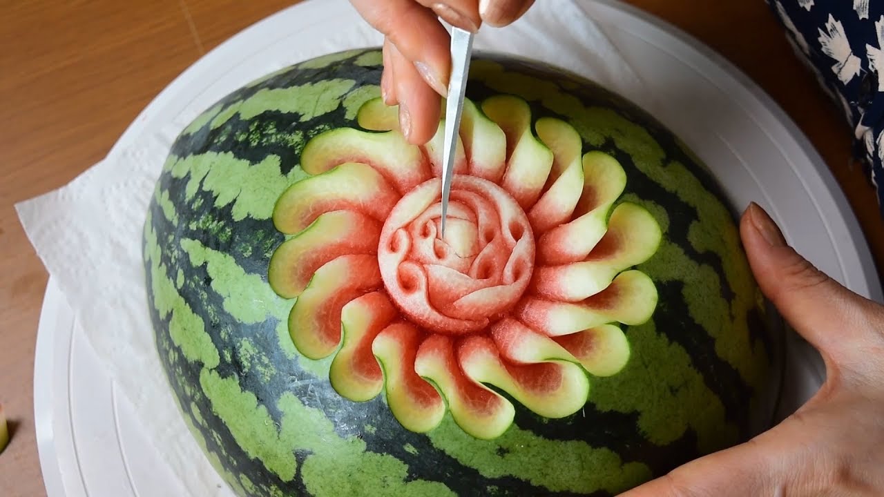 How to make ' Undulate ' Watermelon Carving / FCL Team