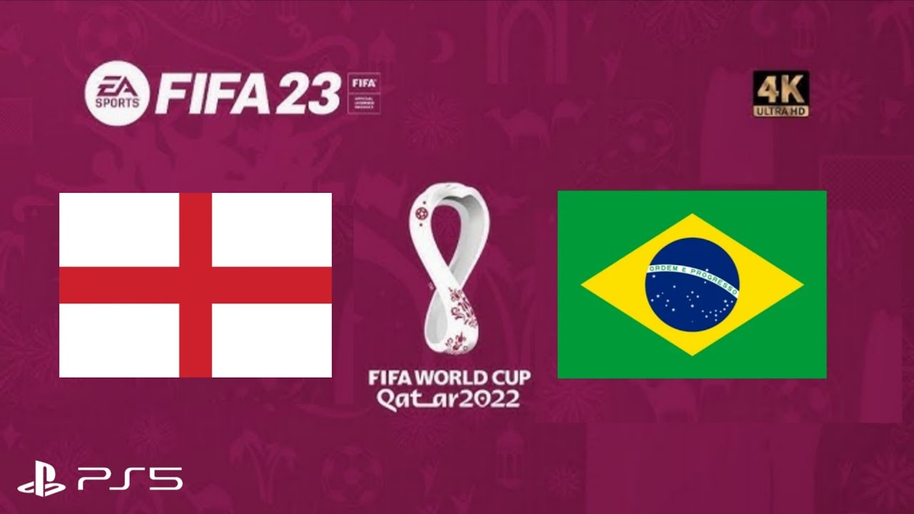 🚨 INGLATERRA X BRASIL FINAL COPA DO MUNDO QATAR 2O22 GAMEPLAY FIFA 23 
