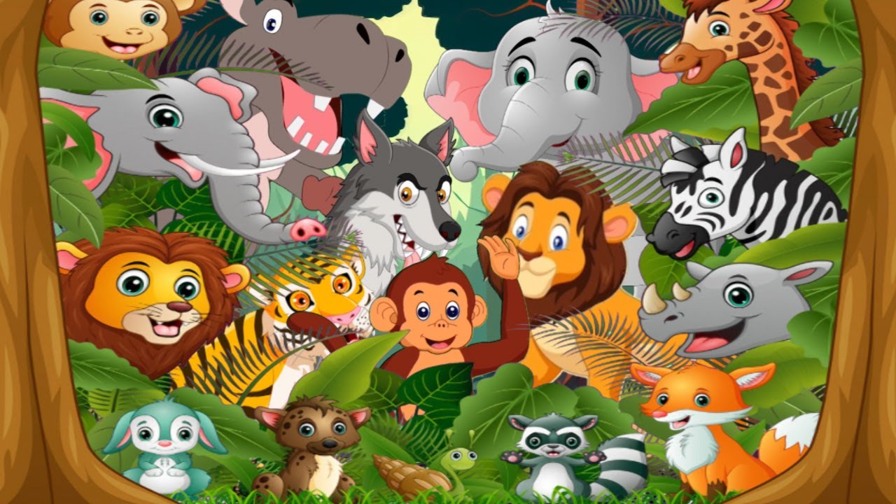 Animal Sounds Song| Wild Animals In The Forest | Animals Song For Kids | Nursery Rhymes Kids Song