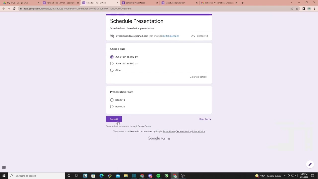How to Limit Choices in Google Forms Automatically? Best Google Forms Add-on: Form Choice Limiter