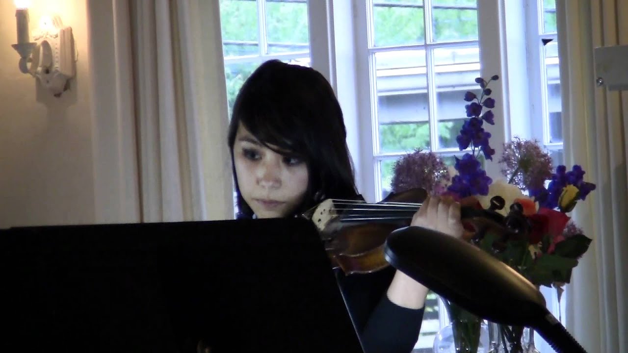 Adrianna playing Romance in F by Beethoven