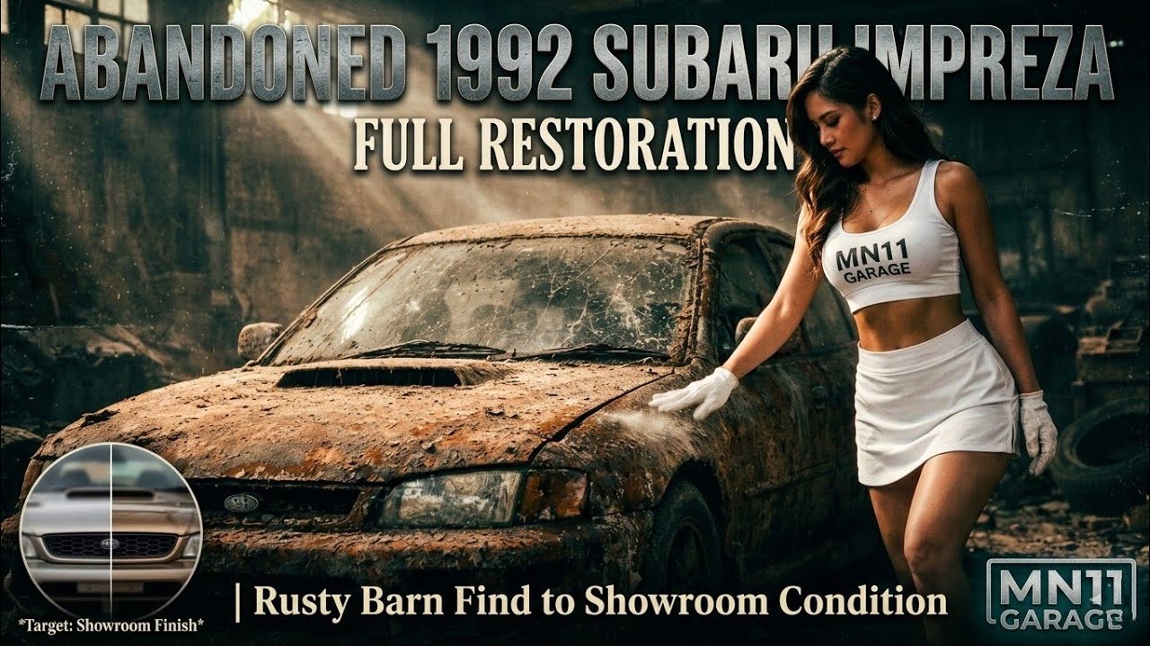 Abandoned 1992 Subaru Impreza Full Restoration | Rusty Barn Find to Showroom Condition