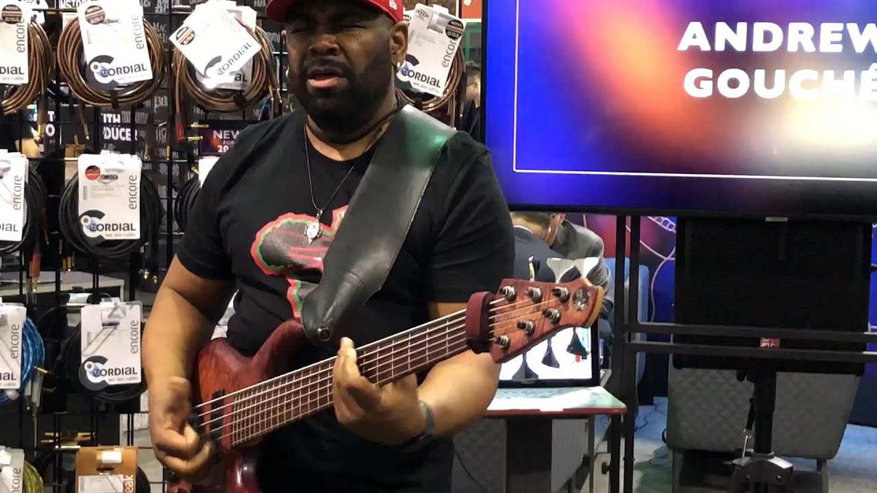 Andrew Gouche Bass Solo Namm 2019. Cordial Cables MTD