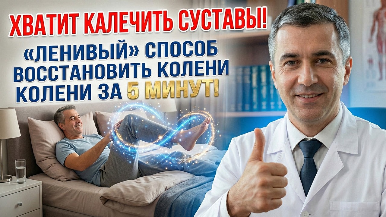 🤫 СУСТАВЫ БУДУТ КАК НОВЫЕ! «ЛЕНИВЫЙ» СПОСОБ ВОССТАНОВИТЬ КОЛЕНИ ЗА 5 МИНУТ ⏰💥