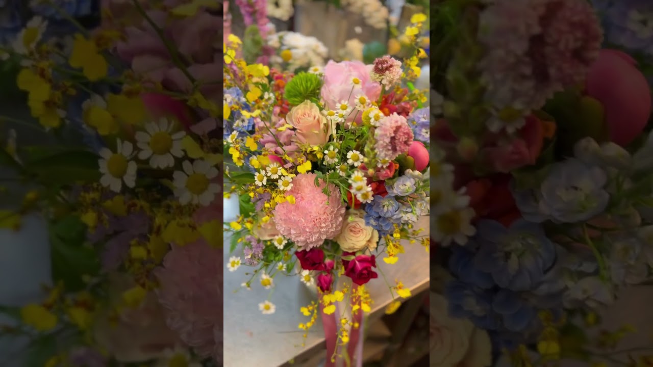 A rainbow of blooms #perthwedding