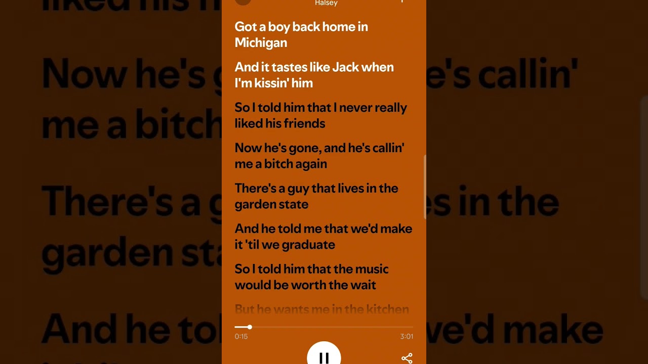 Bad at love - Halsey #fyp #spotify #lyrics #music #pop #rock #viralvideo #halsey #lyricvideo #lyric