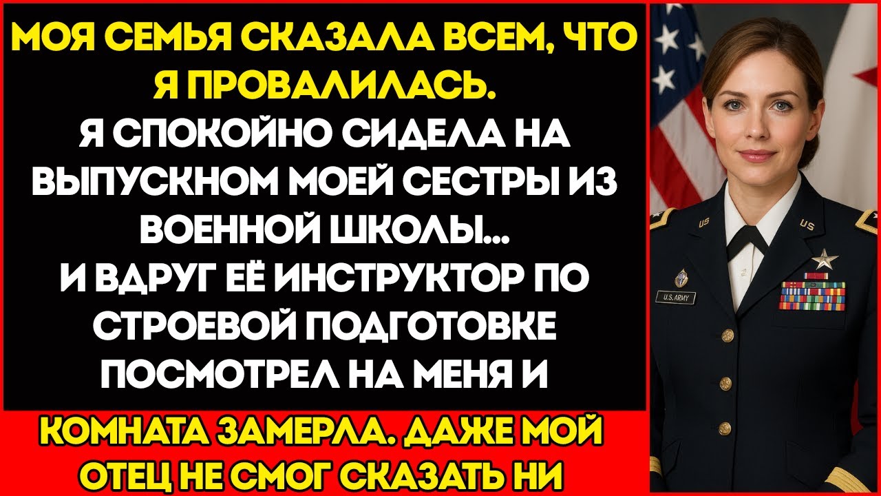Семья Сказала, Что Я Потерпела Неудачу — А Потом Сержант Моей Сестры Посмотрел На Меня И Воскликнул