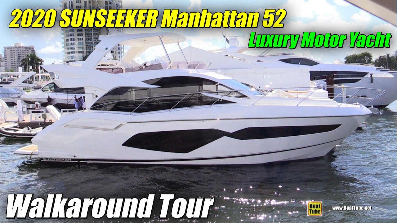 2020 Sunseeker Manhattan 52 Luxury Yacht - Walkaround Tour - 2019 FLIBS