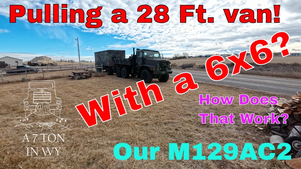 We Towed a M129AC 28ft Van Trailer with a 7ton 6x6, Across 2 States!