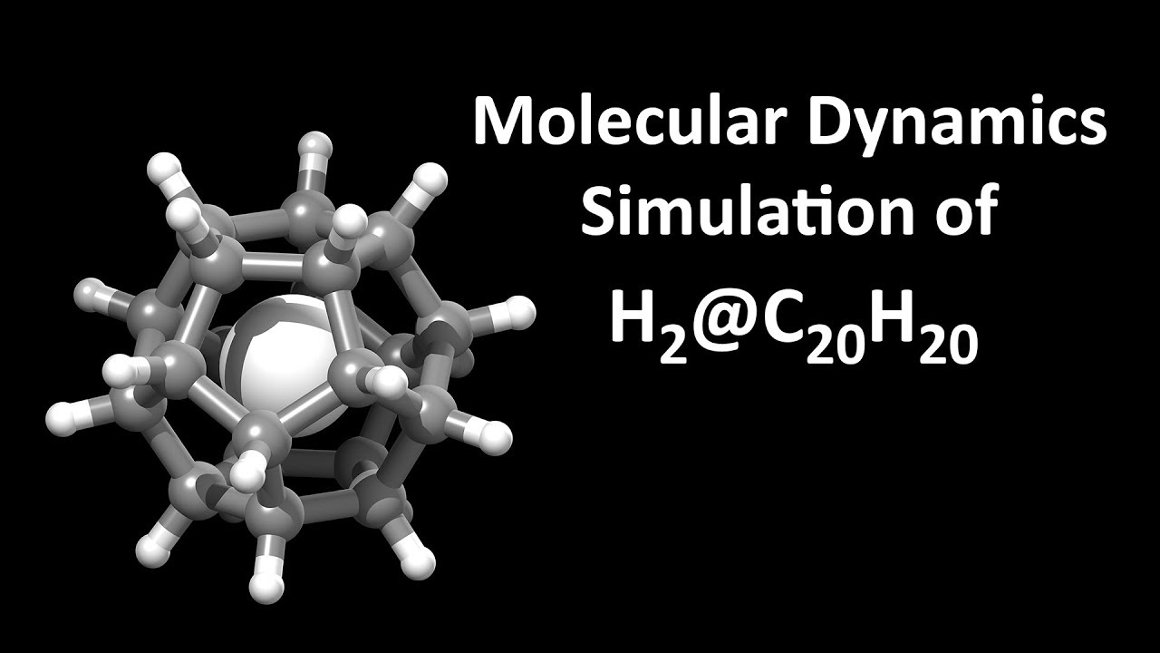 Molecular Dynamics Simulation of H2@C20H20 (Hydrogen in Dodecahedrane)