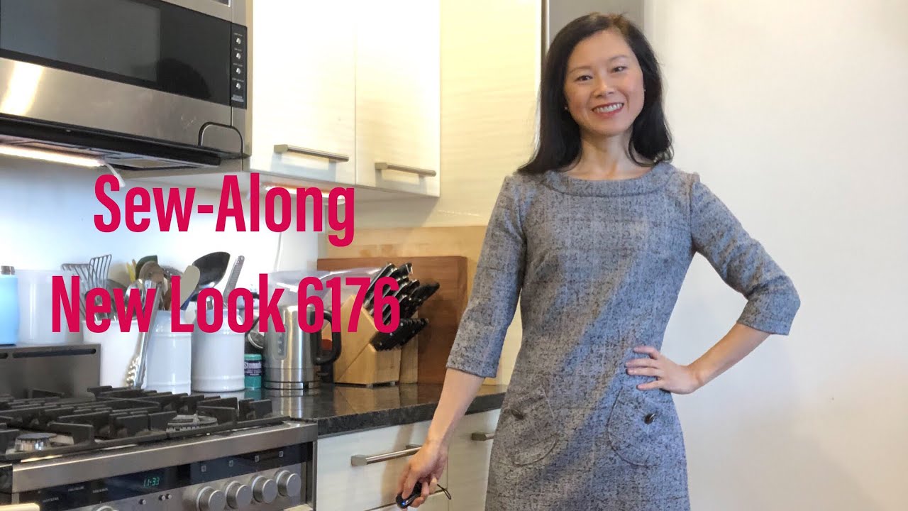 17. Sew-Along of Carolina Herrera Shift Dress from New Look 6176 Pattern