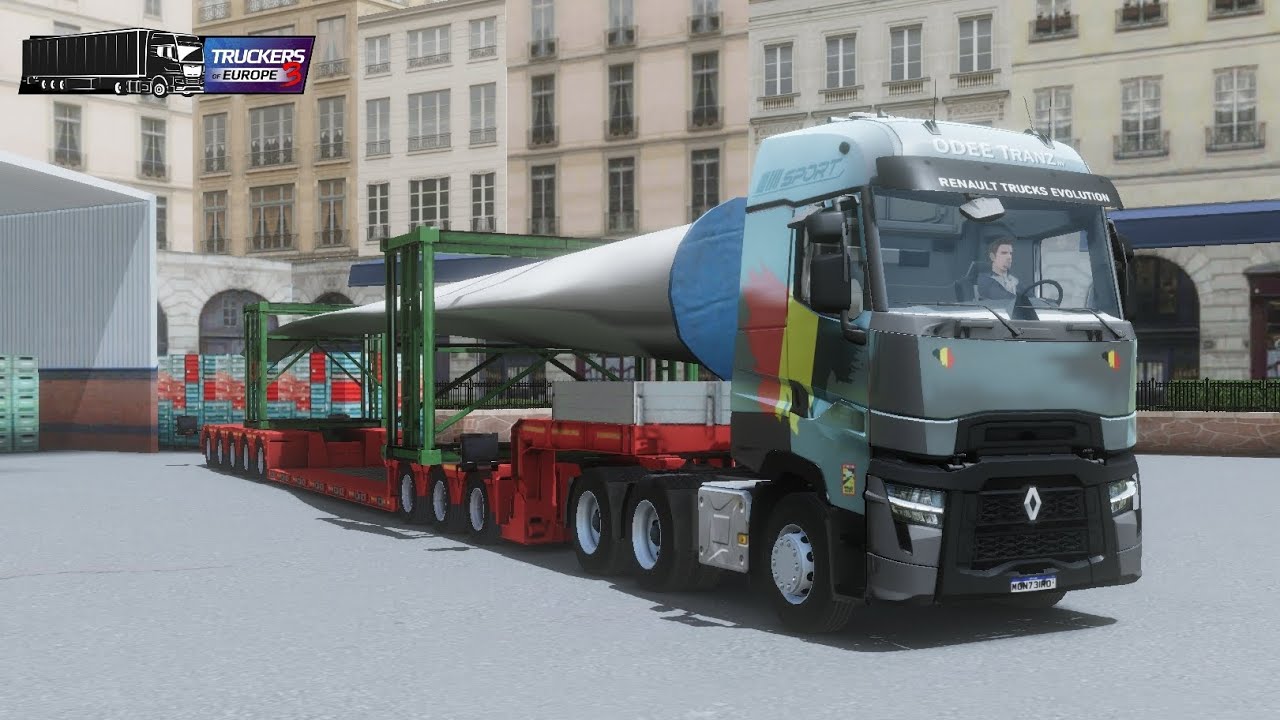Massive Wind Turbine Transport 🚛 Long Trailer | Truckers of Europe 3