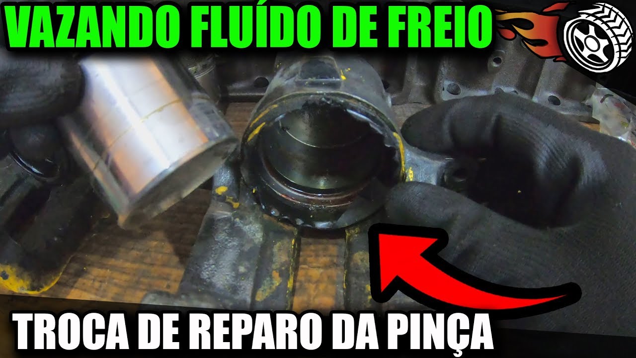 Fluído de freio vazando? - Como trocar o REPARO DA PINÇA DE FREIO? - Milan Dark