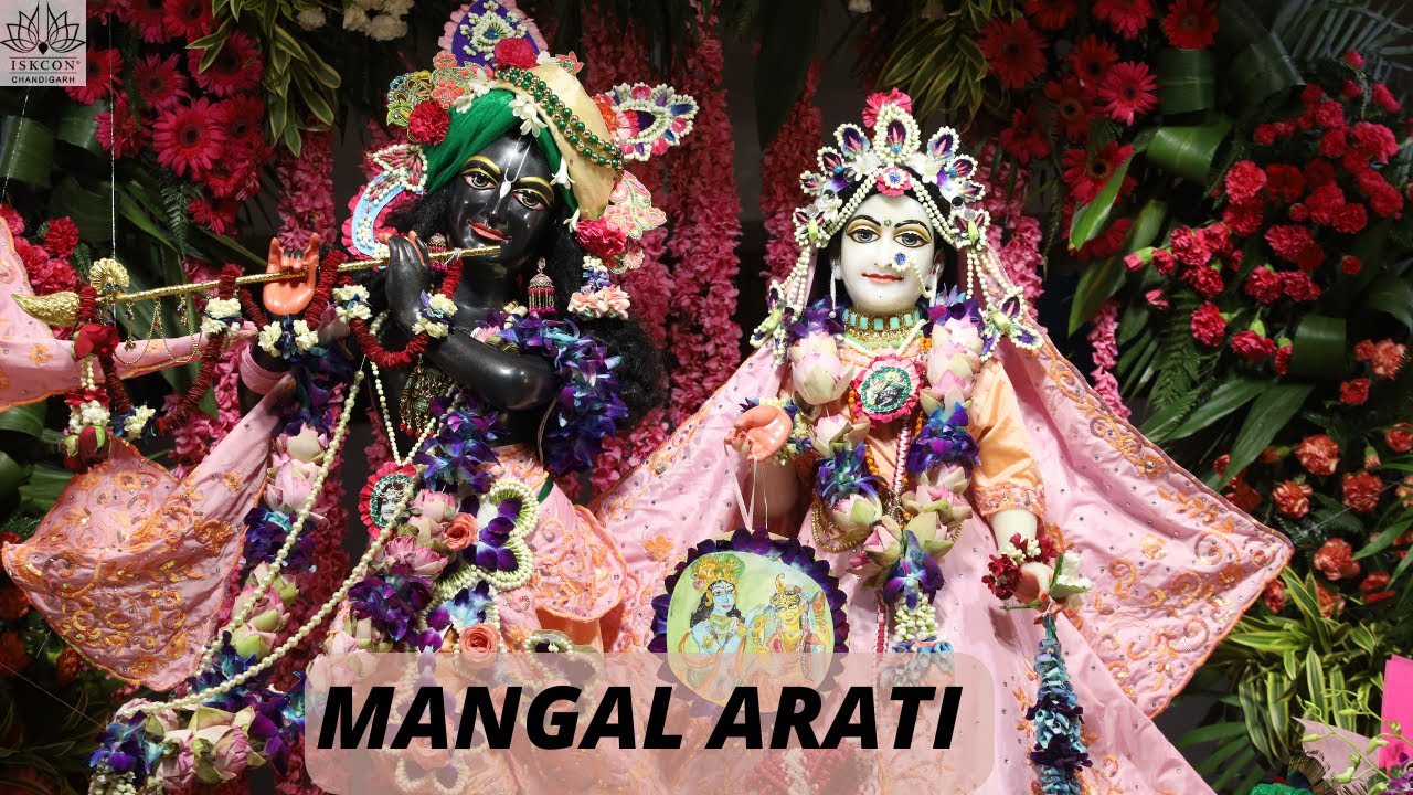 Mangal Aarti by HG Amogh Lila Prabhu  || ISKCON Chandigarh