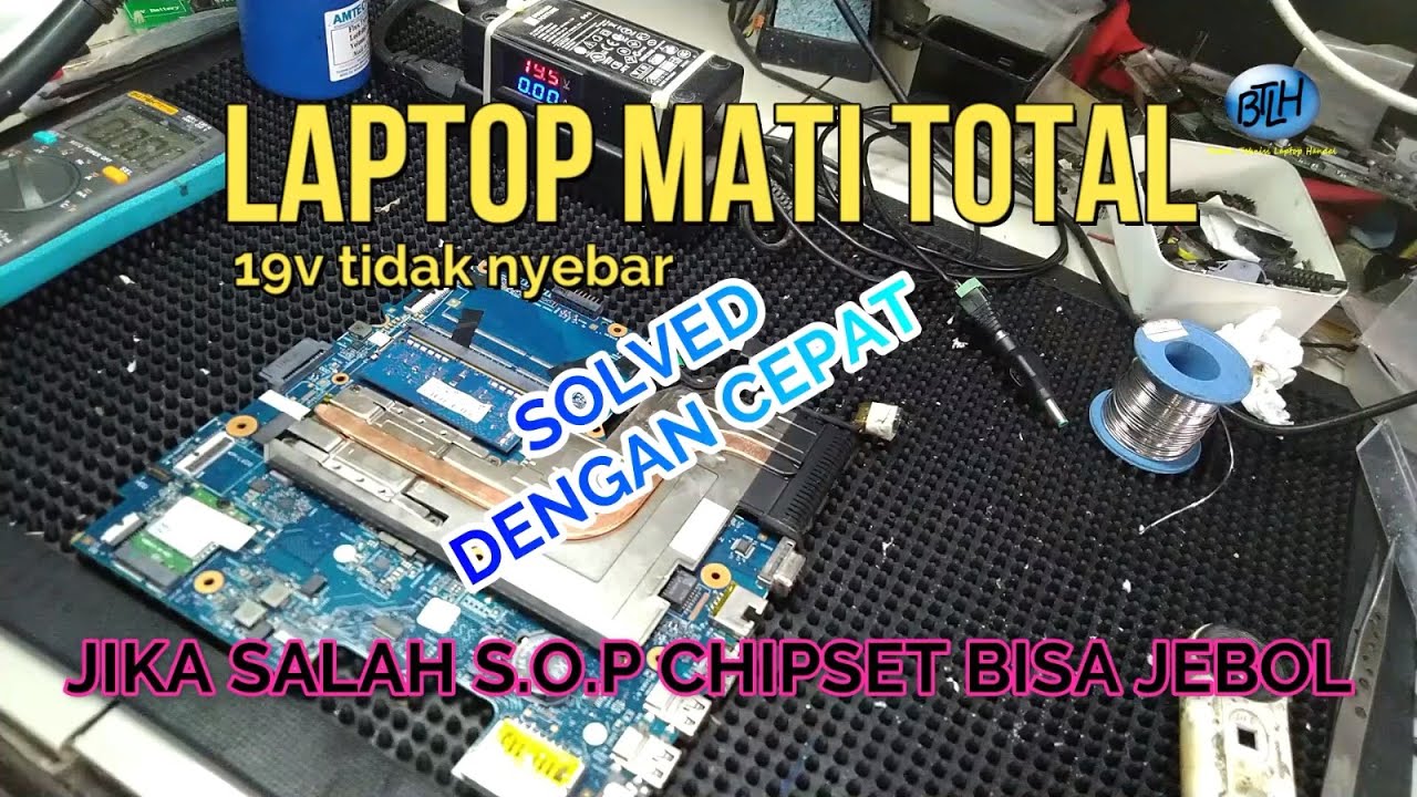 SOP memperbaiki laptop HP14 mati total