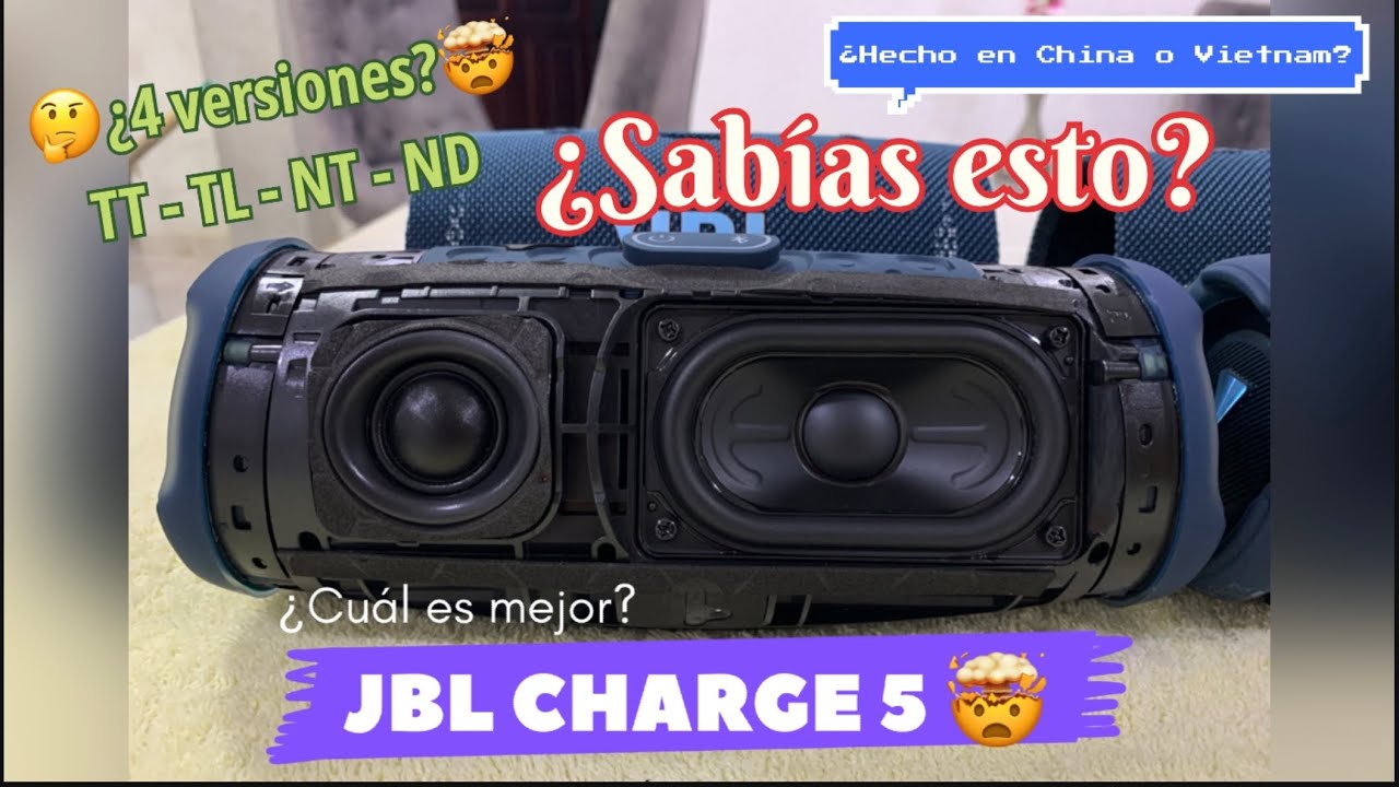 Jbl Charge 5 ¿Lo sabías? 🤔 versiones TT/TL/NT/ND 🤯 ¿Hay diferencias? ¿cuál prefieres? 🔊🤔🔥