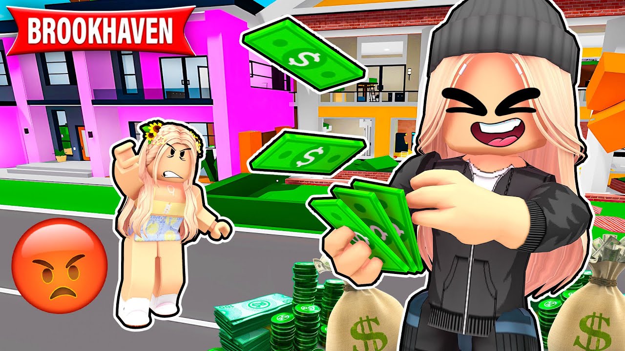 OKRADŁAM KAŻDY DOM na BROOKHAVEN RP w ROBLOX!