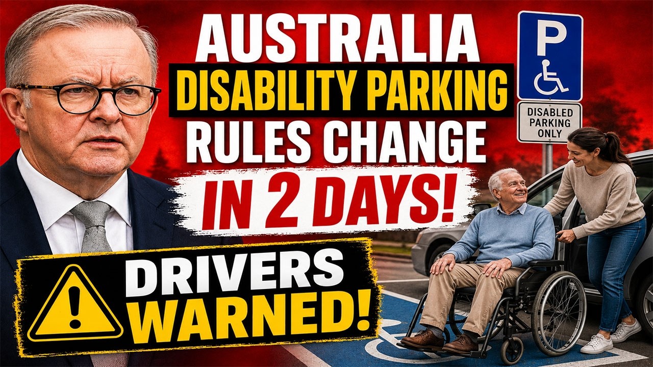 🚨 Australia Disability Parking Rules Change in 2 Days &ndash; Drivers Warned!