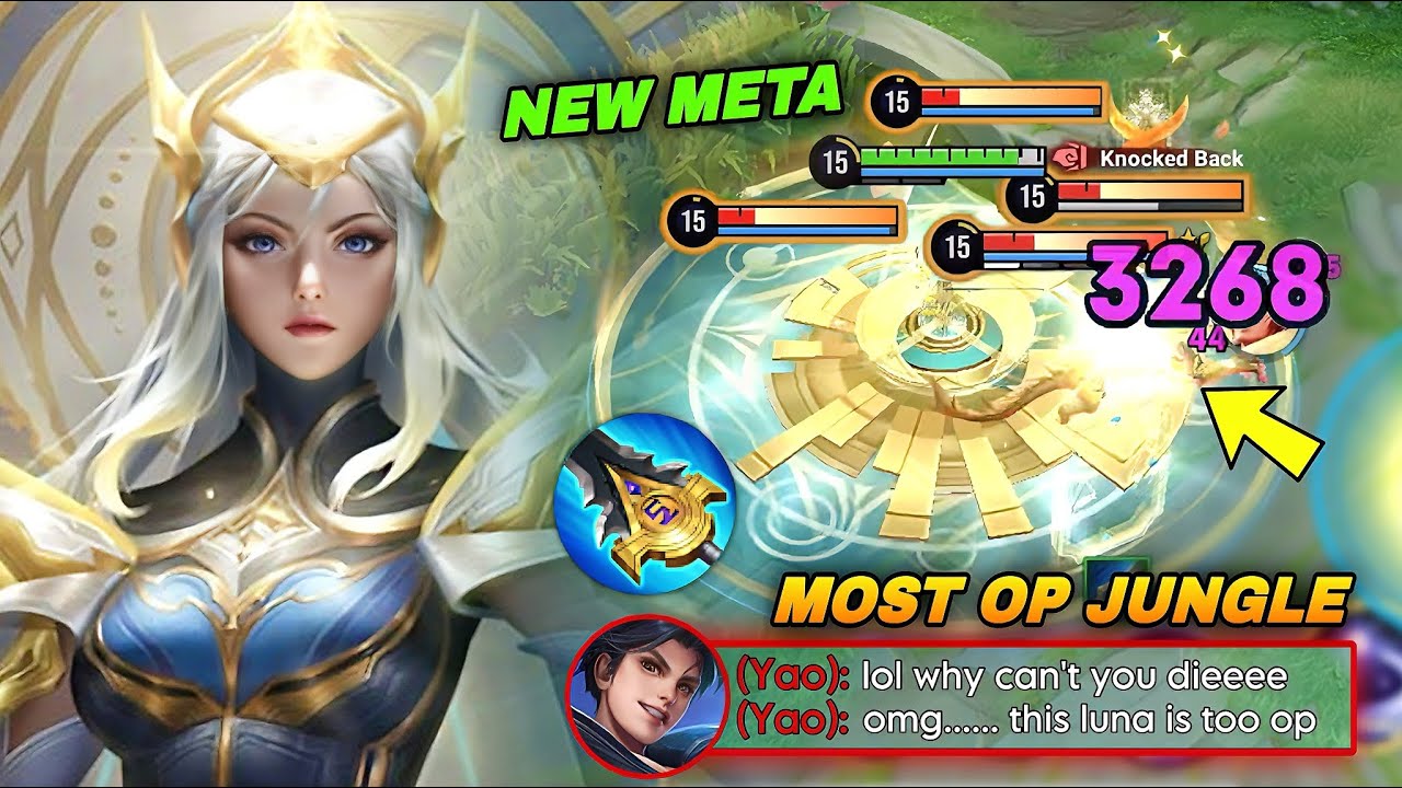 THIS IS WHY LUNA IS ONE OF THE MOST OP JUNGLE IN THIS META! | LUNA BUILD & ARCANA | HONOR OF KINGS