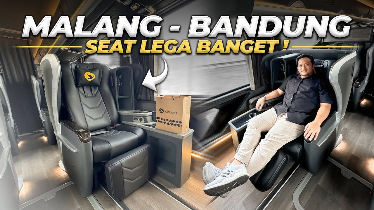 KURSI PESAWAT BUSINESS CLASS LEGA BANGET‼️ Trip Cititrans Malang Bandung
