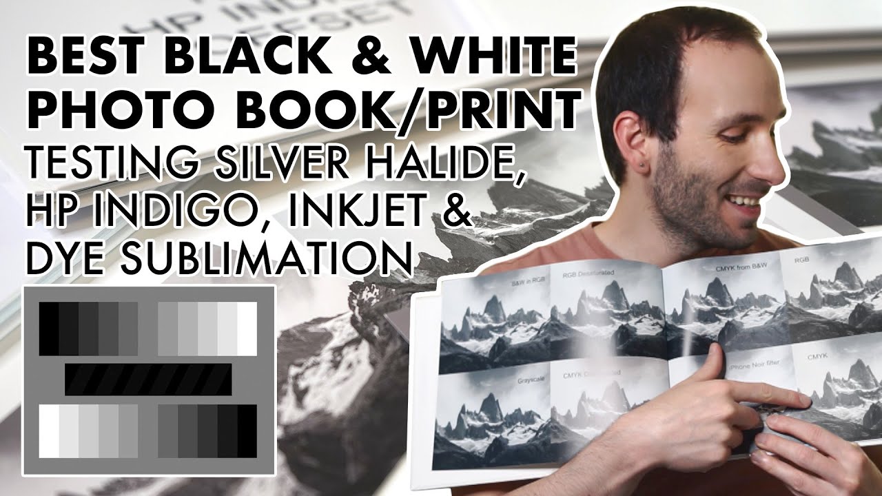 BEST Black & White Print/Photo Book | Testing Silver Halide, HP Indigo, Inkjet & Dye Sublimation