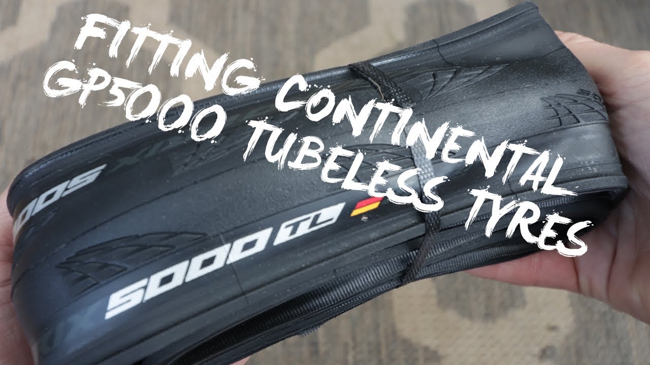 Fitting Continental GP5000 TUBELESS tyres