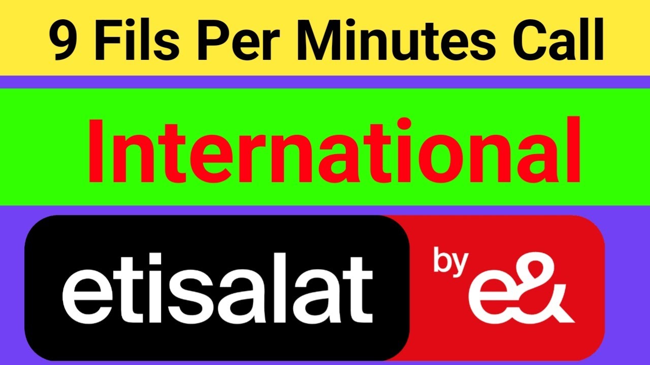 How to activate 9 fils per minute in Etisalat