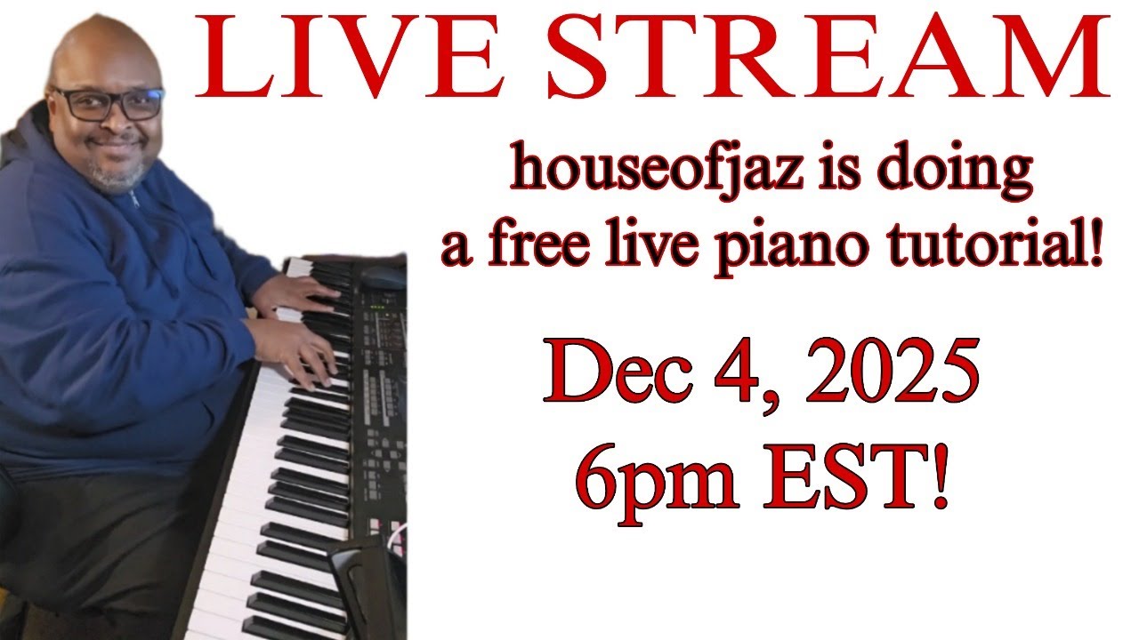 LIVE STREAM! - Free Live Piano Tutorial!