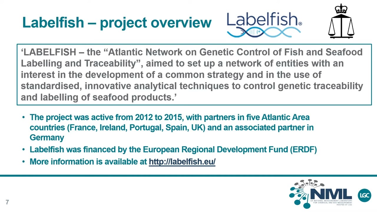 E-seminar: Fish speciation for food authenticity