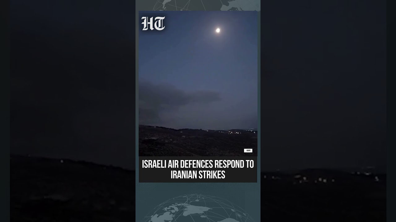 Sirens Sound Across South Israel as Air Defences Intercept Incoming Iranian Projectiles | #shorts