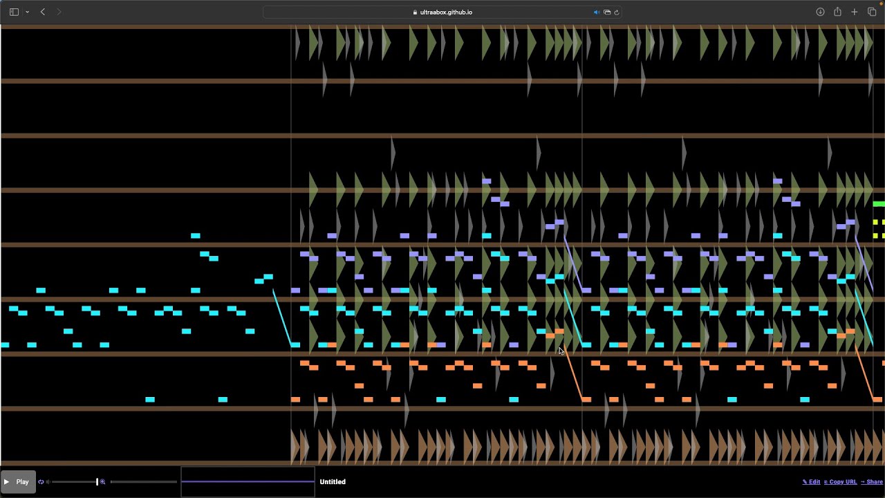 I made a boss theme in beep box
