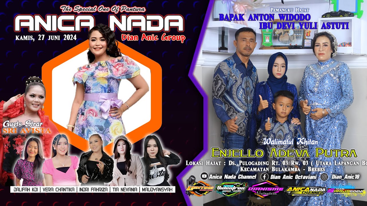 🔴LIVE ANICA NADA ( DIAN ANIC ) | SIANG 27 JUNI  2024 | PULOGADING | BULAKAMBA | BREBES