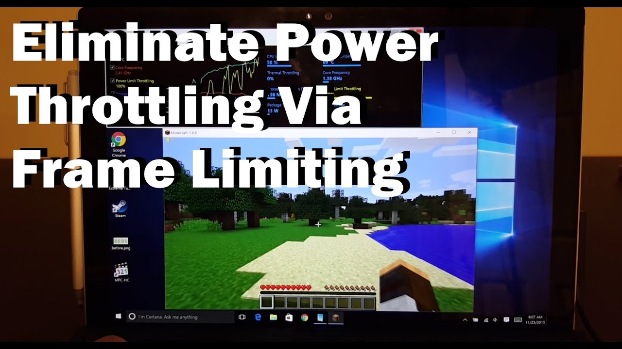Surface Pro 4 i7 - Eliminate Power Throttling via Frame Limiting