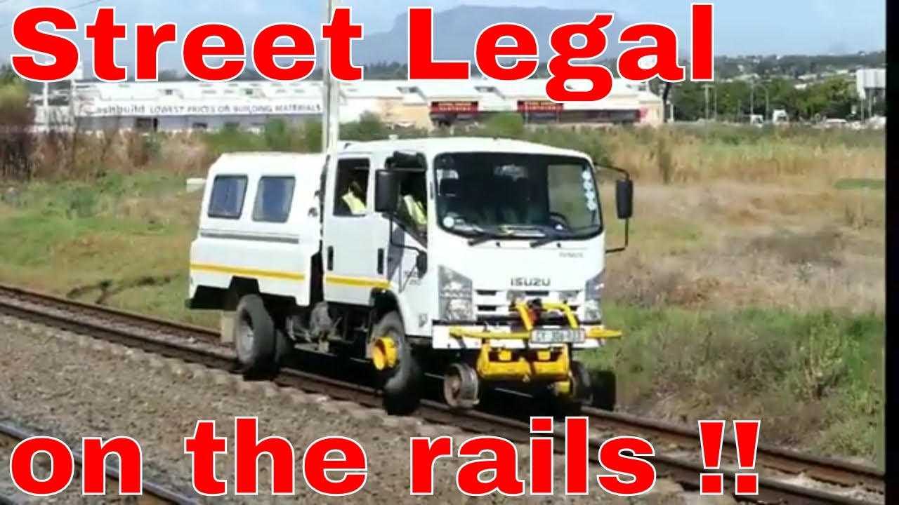 TRANSNET Freight Rail Inspection Trolley: Street legal vehicle on rail