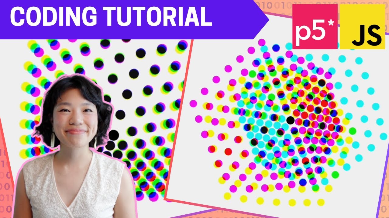 p5.js Coding Tutorial | Oscillating Hexagons (Inspired by Bees and Bombs)