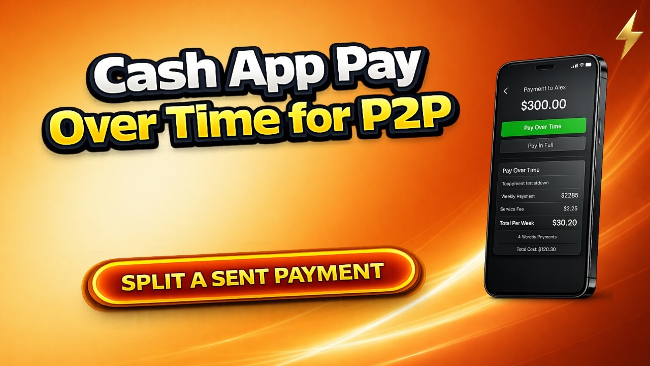 Cash App Pay Over Time for P2P: How to Split a Sent Payment Into Weekly Payments