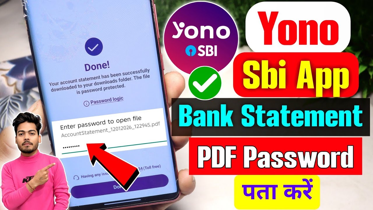 yono sbi bank statement pdf password 2026 | sbi statement password kaise pata kare | sbi statement