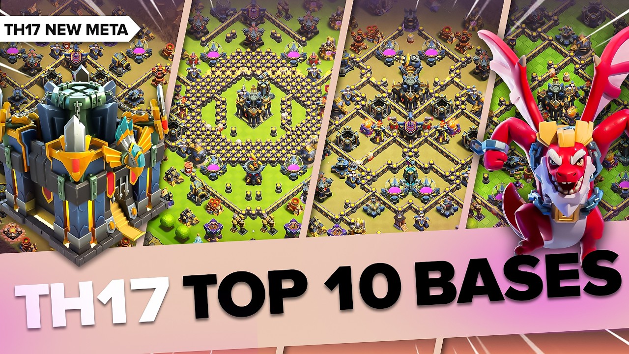 Top 10 TH17 Anti-3-Star War + Ranked Mode Bases 2026 | Best CWL and Legend League Layout