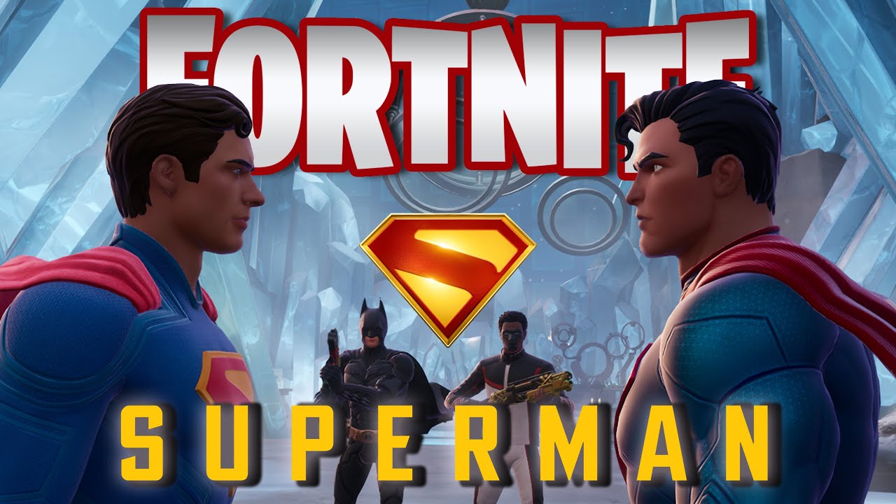 NEW Superman Plays Fortnite With The OG Superman | Featuring Batman & Mr. Terrific!